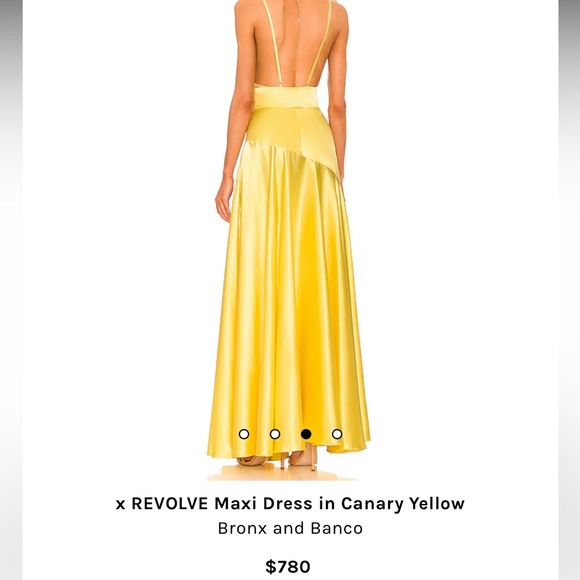 Bronx & Banco “Leo” gown in canary yellow - size medium - Picture 2 of 5